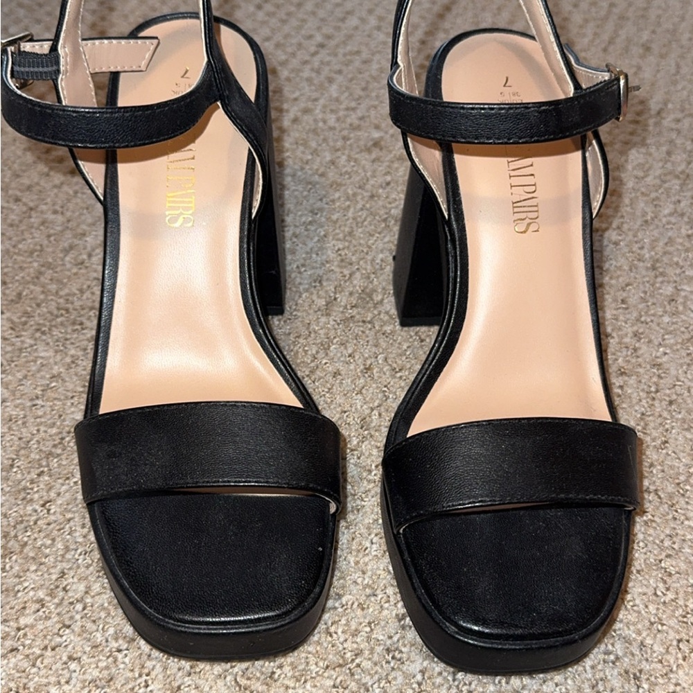 Black Women's Chunky Heels